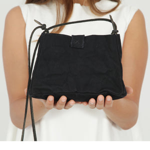 Mia Blue Mini Canvas Bag – Caroline Mazurik Handbags